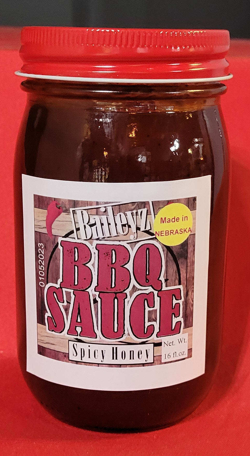 Baileyz BBQ Sauce - Spicy Honey 16oz