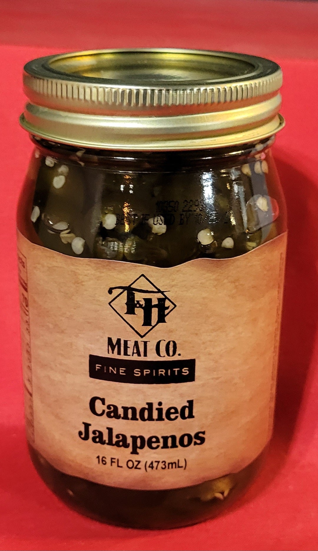 T & H Labeled Candied Jalapenos - 16oz