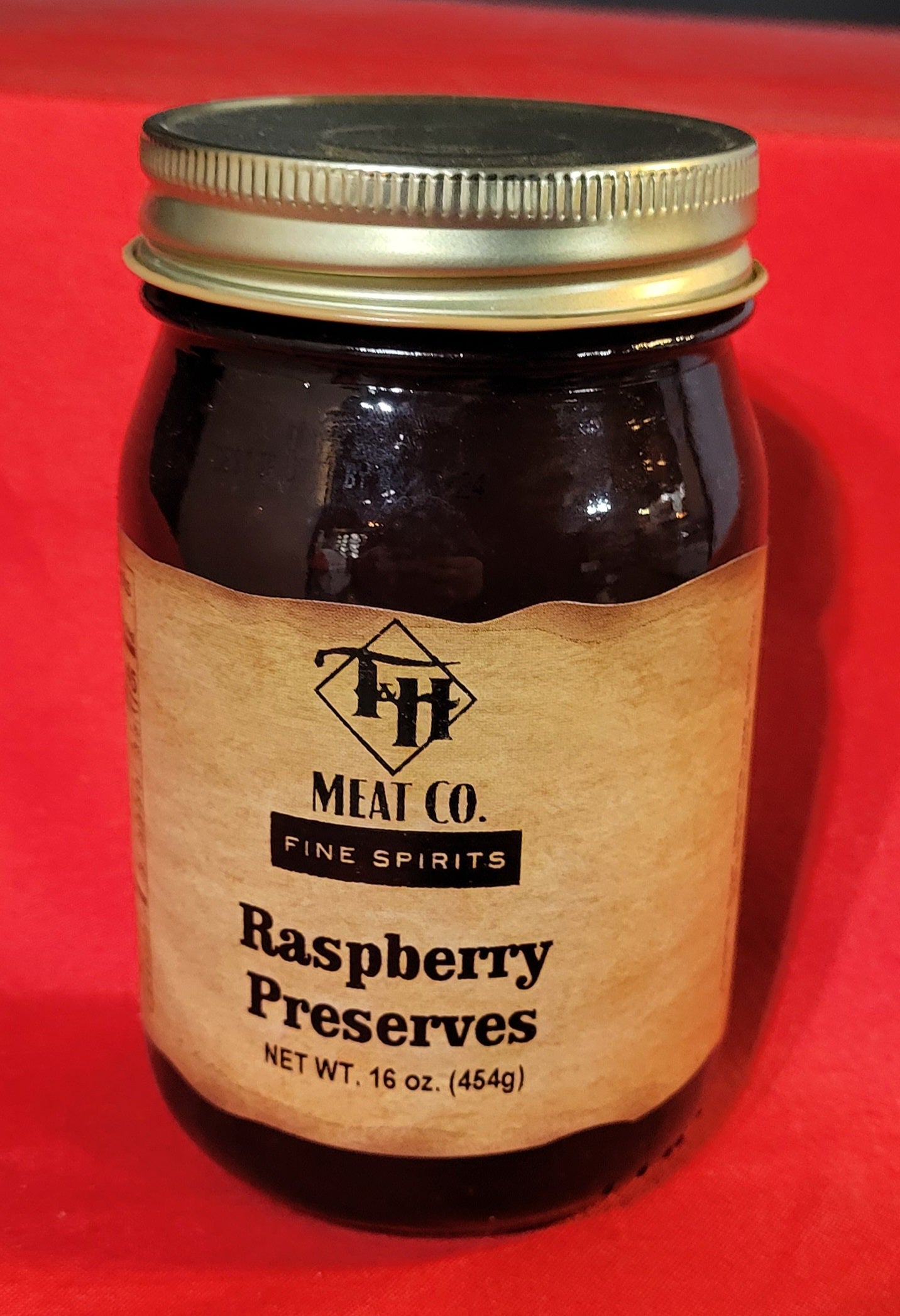 T & H Labeled Raspberry Preserves - 16oz