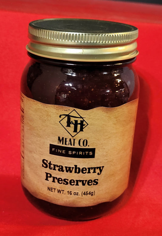 T & H Labeled Strawberry Preserves - 16oz