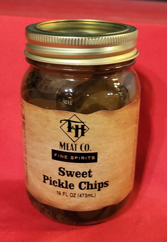 T & H Labeled Sweet Pickle Chips - 16oz